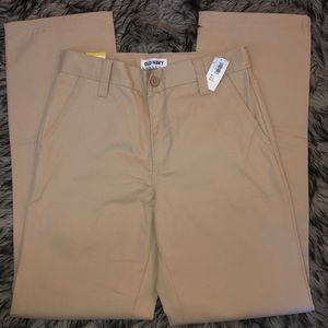 NWT Boys old navy tan uniform pant size 14
